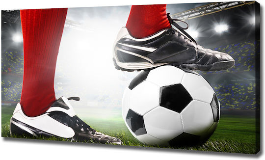 Canvas Painting Ready Frame Football Player Legs 120x60 Cm