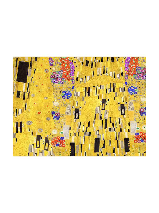 Poster Gustav Klimt Kiss Details Art148 50cm X 70cm Black Wooden Frame