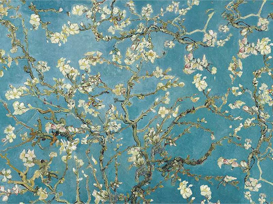 Poster Van Gogh Almond Blossom Art104 50cm X 70cm Κορνίζα Καφέ Ξύλου