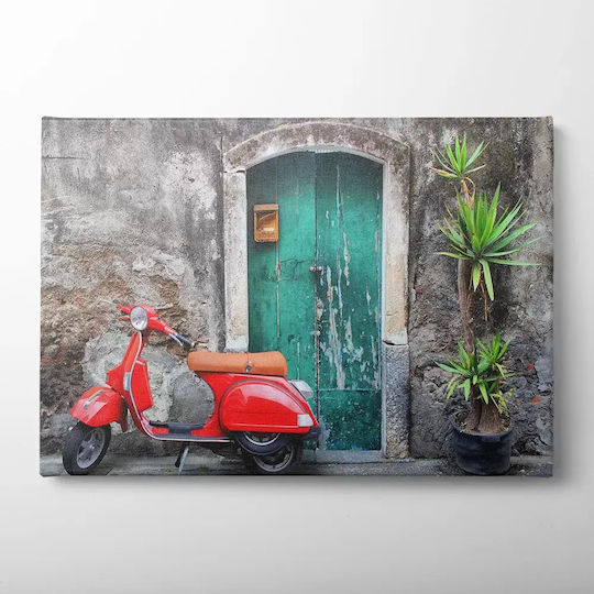 Πίνακας Καμβά Vespa Knv29 80cm X 120cm