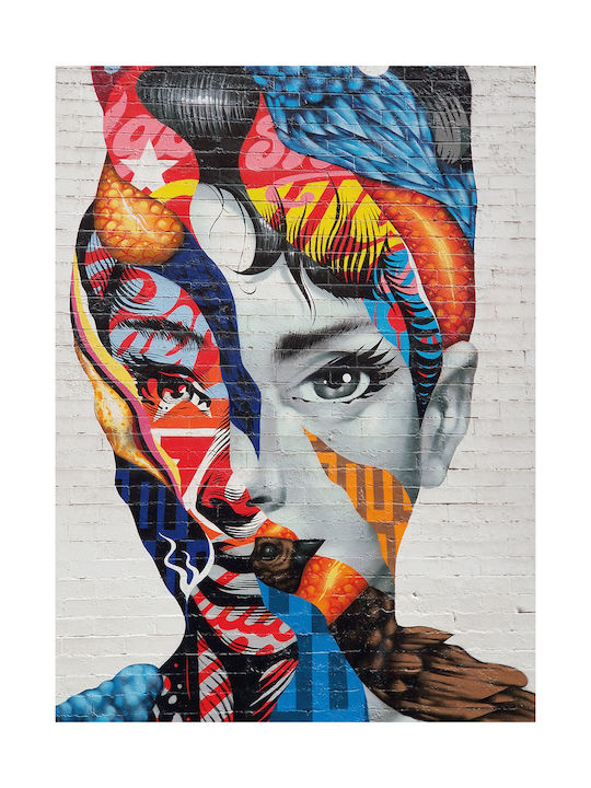 Graffiti Portrait De La Femme Painting on Canvas 60x90cm