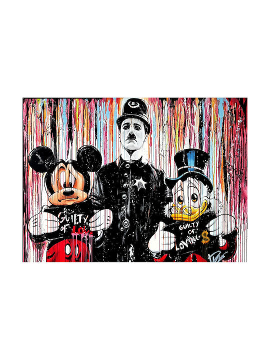 Graffiti Guilty of Love Painting on Canvas 50x35cm