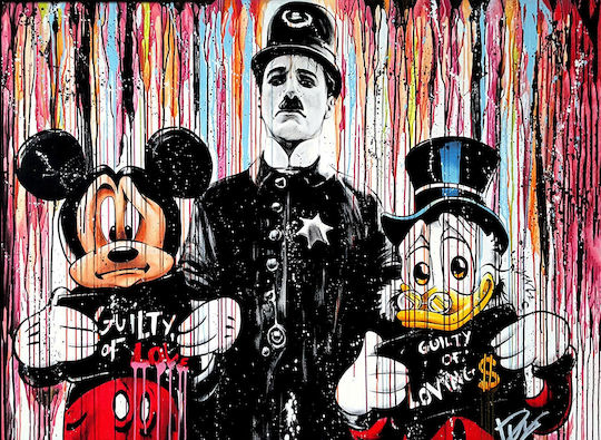 Graffiti Guilty of Love on Canvas 50x35 cm