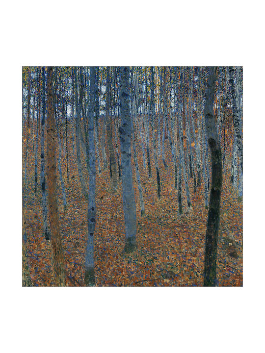Gemälde auf Segeltuch Beech Forest Klimt 80x80 cm