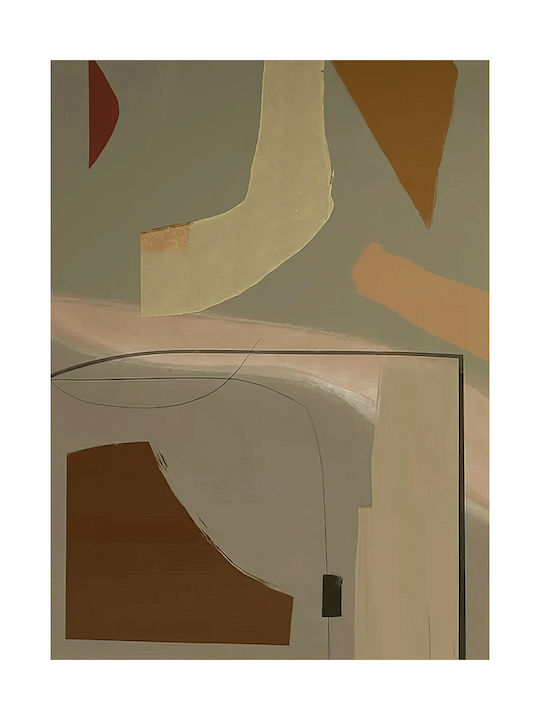 Canvas Painting Pastel Earth Abstract 100x150 Cm