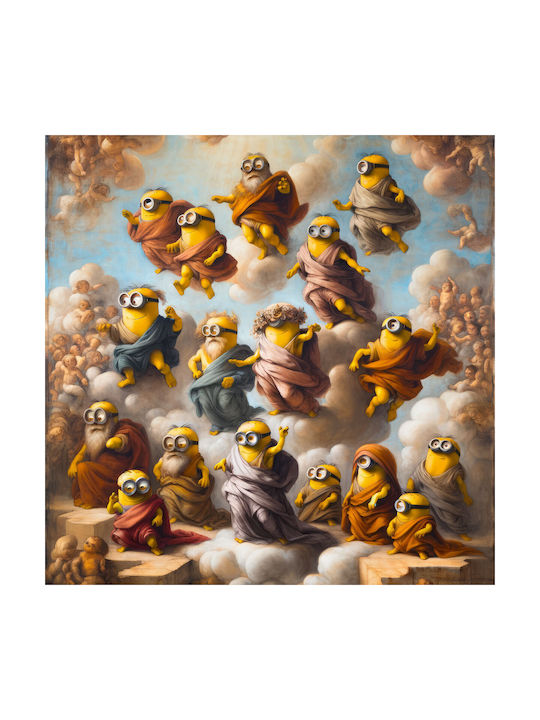 Canvas Painting God World 40x40 Cm