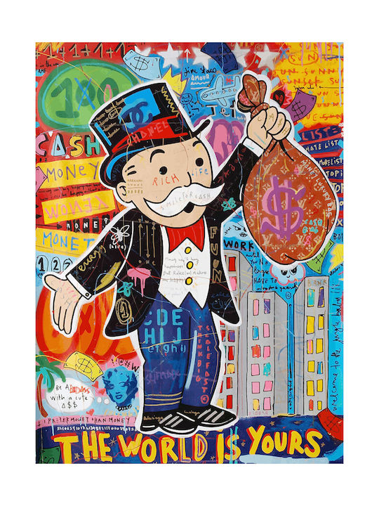 Πίνακας Καμβά World Is Yours Monopoly 40x60 Cm