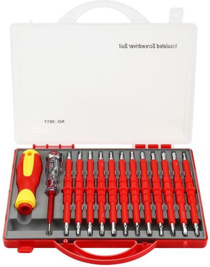 Set 14 Insulated Screwdrivers Kraft&Dele Up To 1000V AC KD5971
