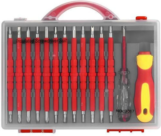 Set 14 Insulated Screwdrivers Kraft&Dele Up To 1000V AC KD5971