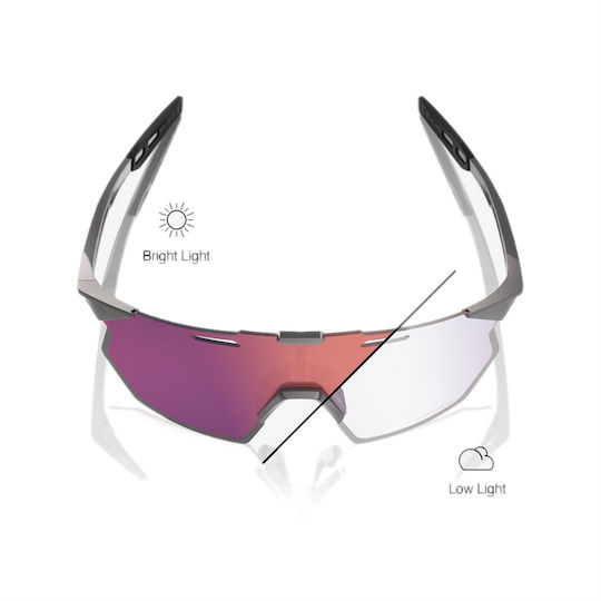 100% Cycling Glasses Hypercraft Sq And Photochromic Lenses