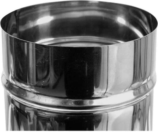 Stainless Steel Chimney Pipe Ø130mm Length 25cm Kamininox
