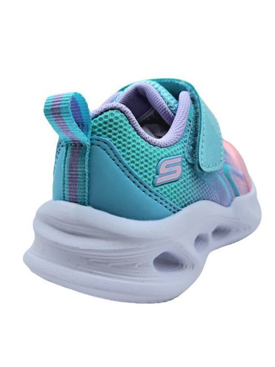 Kids Sports Shoes Running with Hoop & Loop Closure Pink