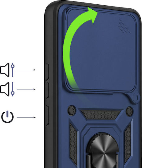 Mayaxess Ring Case Redmi Note 15 5g Sliding Camera Cover Night Blue