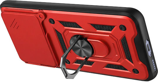 Mayaxess Ring Case Redmi Note 15 4g Sliding Camera Cover Red