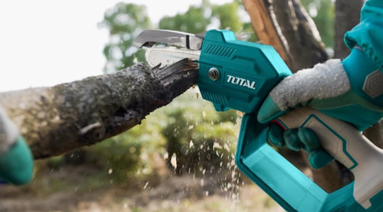 Total Pruning Battery Chainsaw 1x2Ah 20V 1.66kg with Blade 13cm