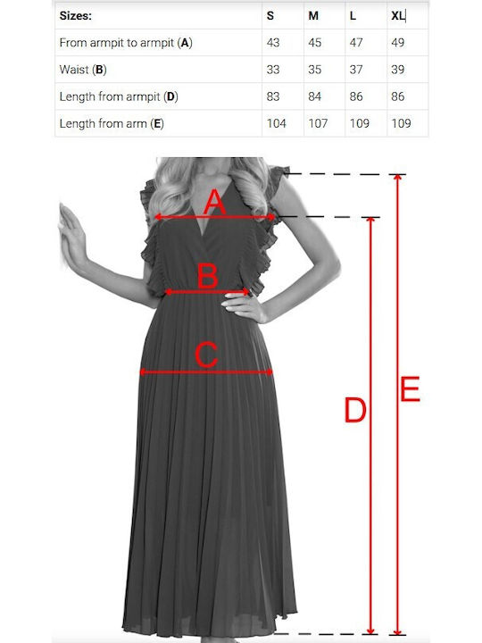 Summer Midi Dress for Wedding - Christening with Lace Blue