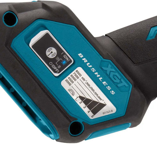 Makita XGT Τροχός 125mm Μπαταρίας Brushless με Ρύθμιση Στροφών 40V Solo