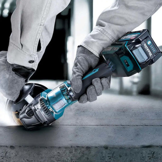 Makita XGT Τροχός 125mm Μπαταρίας Brushless με Ρύθμιση Στροφών 40V Solo