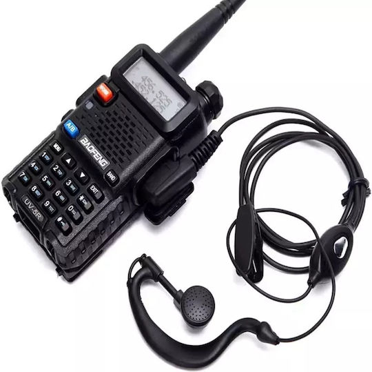 Professional Handsfree Micro Earpiece Ptt Lapel 2 Pin Two-Way Radios Transceivers Baofeng Original 5 Pieces