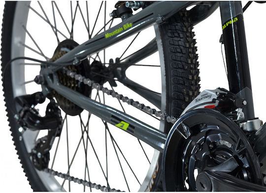 Alpina 24" Bicicletă Copii Mountain Bike Gri