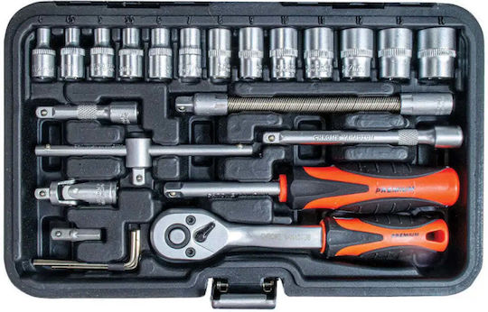 Premium Socket Set 1/4" 46 Pieces