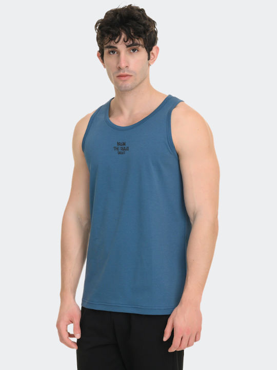 Herrenbluse Blau