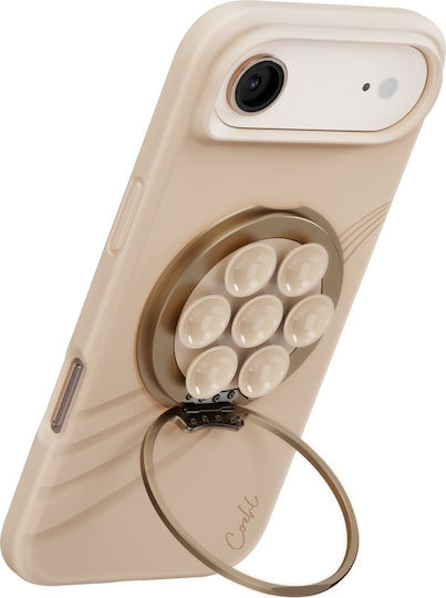 Uniq Coehl Luna Anti-Slip Cell Phone Stand in Beige Colour