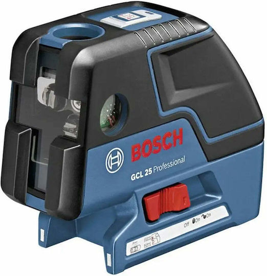 Bosch GCL 25 Professional Самонивелиращо Лазерен нивелир Точков Червен лъч 1.5V с Работен обхват 30м