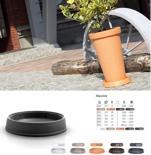 Prosperplast Πιάτο Γλάστρας Γκρι PR21-S433