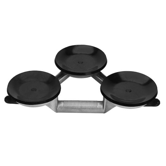 Kraft & Dele Τριπλή Βεντούζα Αλουμινίου Διαμέτρου 120mm με Ικανότητα Συγκράτησης 150kg