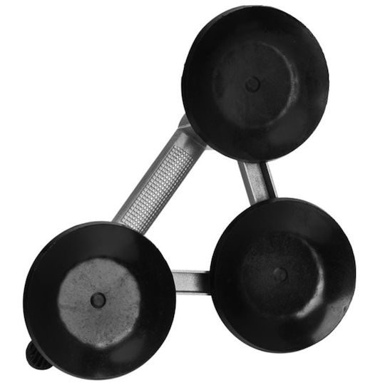 Kraft & Dele Τριπλή Βεντούζα Αλουμινίου Διαμέτρου 120mm με Ικανότητα Συγκράτησης 150kg