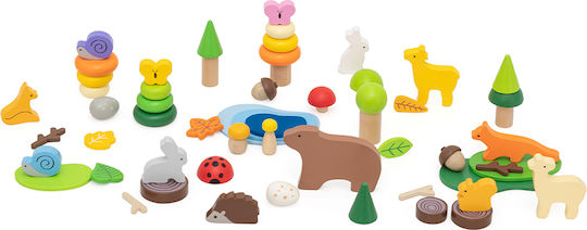 Viga Toys Παιχνίδι Κατασκευών Ξύλινo για Παιδιά 3+ Ετών