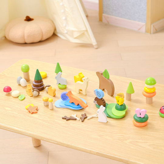 Viga Toys Παιχνίδι Κατασκευών Ξύλινo για Παιδιά 3+ Ετών