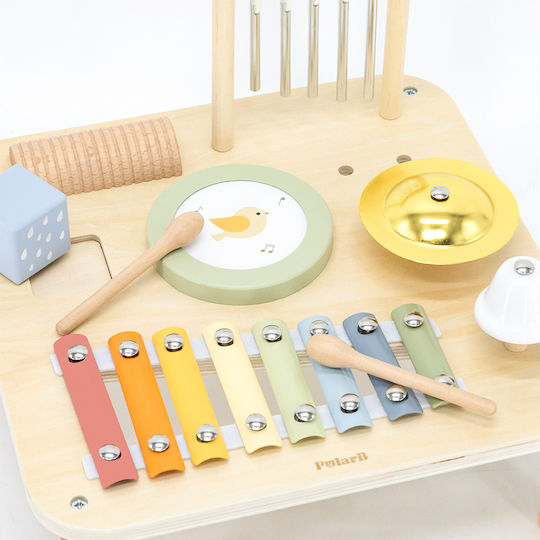 Viga Toys Τραπεζάκι Δραστηριοτήτων από Ξύλο με Μουσική και Ήχους