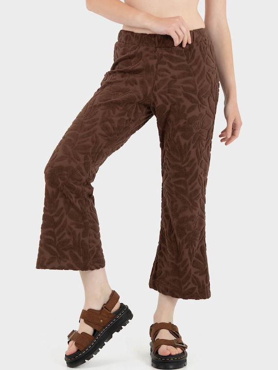 Γυναικείο Υφασμάτινο Παντελόνι Brown