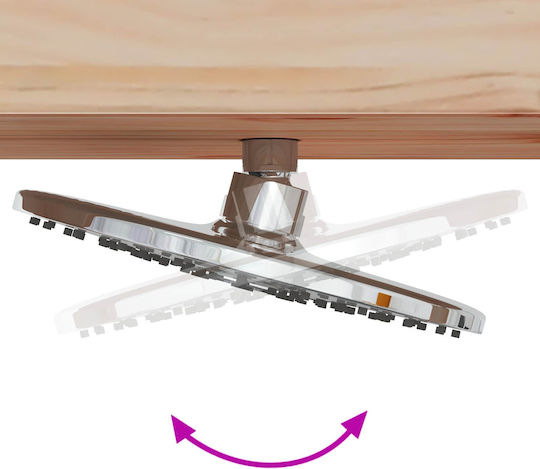 vidaXL Pool Shower 226x137x23 cm Brown