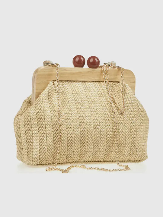 Straw Women's Shoulder Bag Ecru