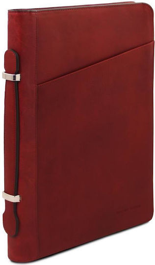 Leder Dokumentenmappe mit Griff Cesare Rote