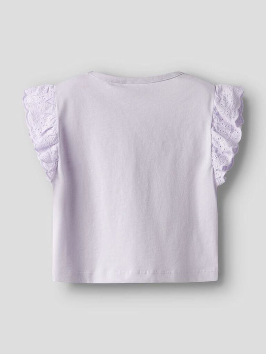 Kinderoberteile T-Shirt Flieder