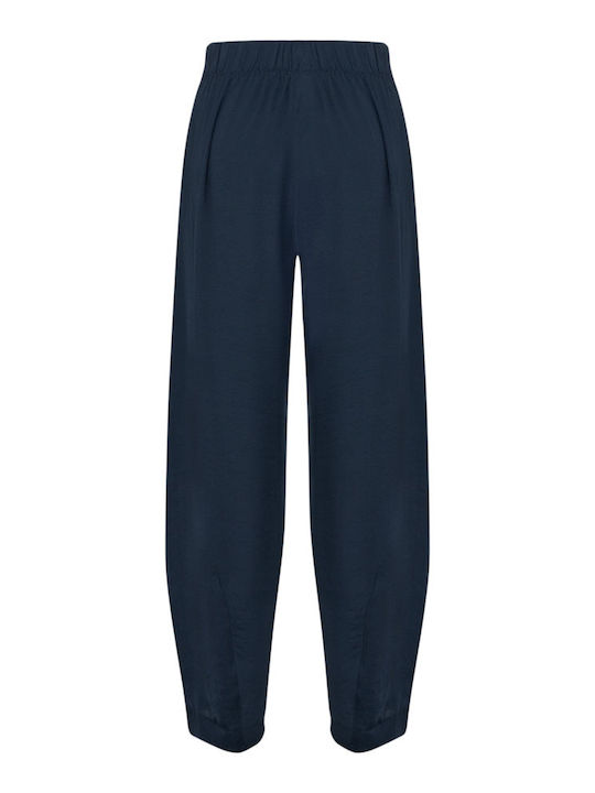 Women's Fabric Trousers Navy