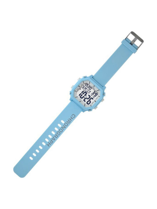 Battery Watch with Rubber Strap