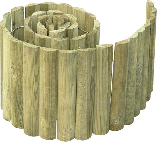 Showood Gardă Vie De Grădină Din Lemn Bej 30cm x 1.8m