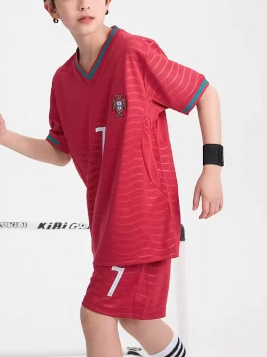 King Детски Комплект Футбол Ronaldo Mundial 2026 Национален Отбор На Португалия Home