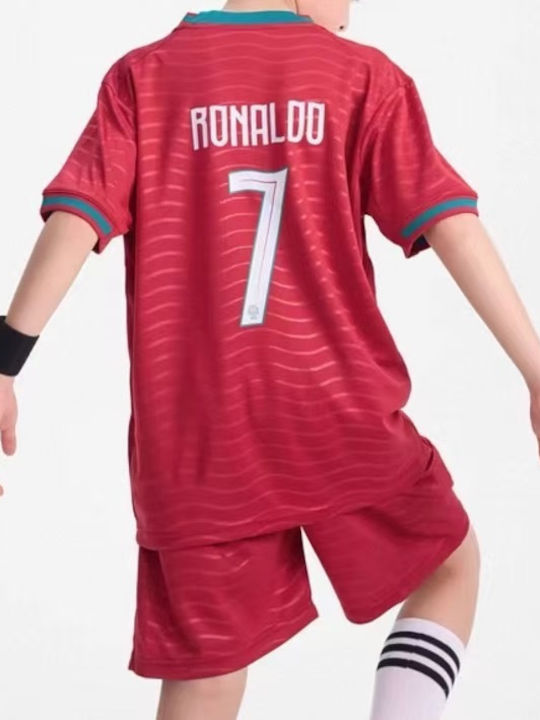 King Детски Комплект Футбол Ronaldo Mundial 2026 Национален Отбор На Португалия Home