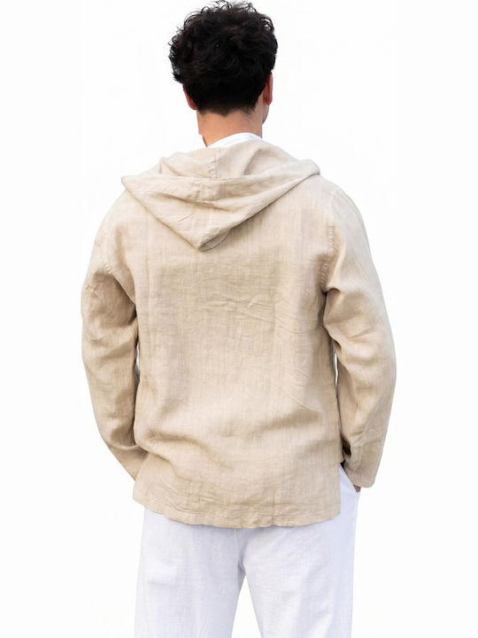 Men's Hooded Jacket Beige