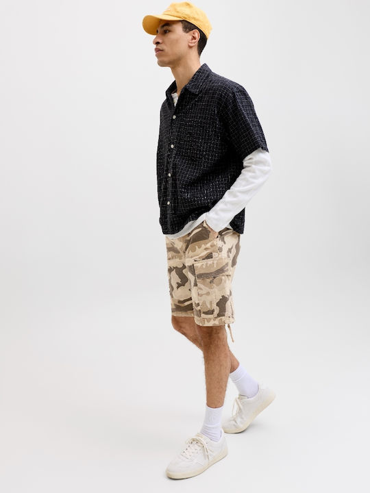 Herren Shorts Cargo Beige