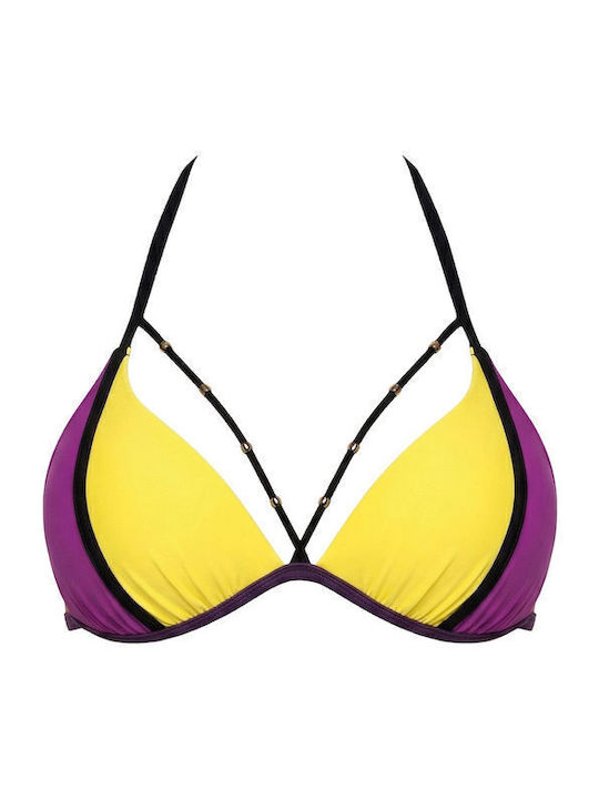 Bikini Bra Yellow/Pink