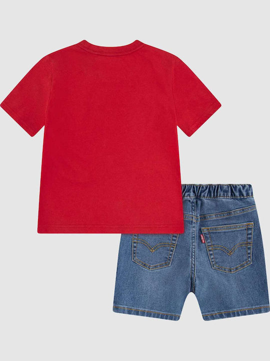 Levi's Kinderbekleidungssets mit Shorts Rote 2 Stück