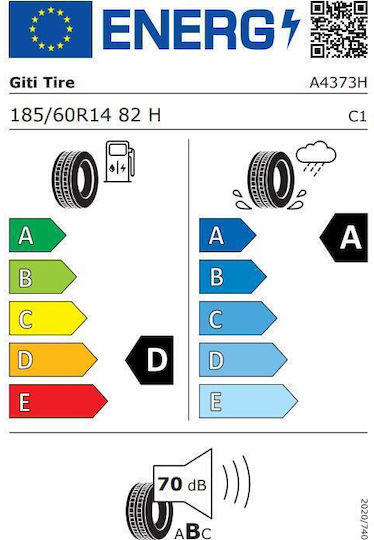 Giti 185/60R14 82H Θερινό Λάστιχο για Επιβατικό Αυτοκίνητο