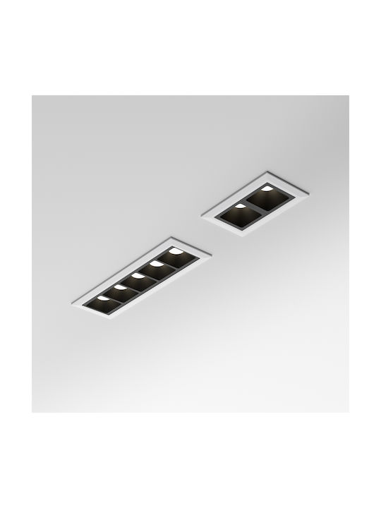 Ideal Lux Χωνευτό Σποτ με Ενσωματωμένο LED και Φυσικό Λευκό Φως Λευκό